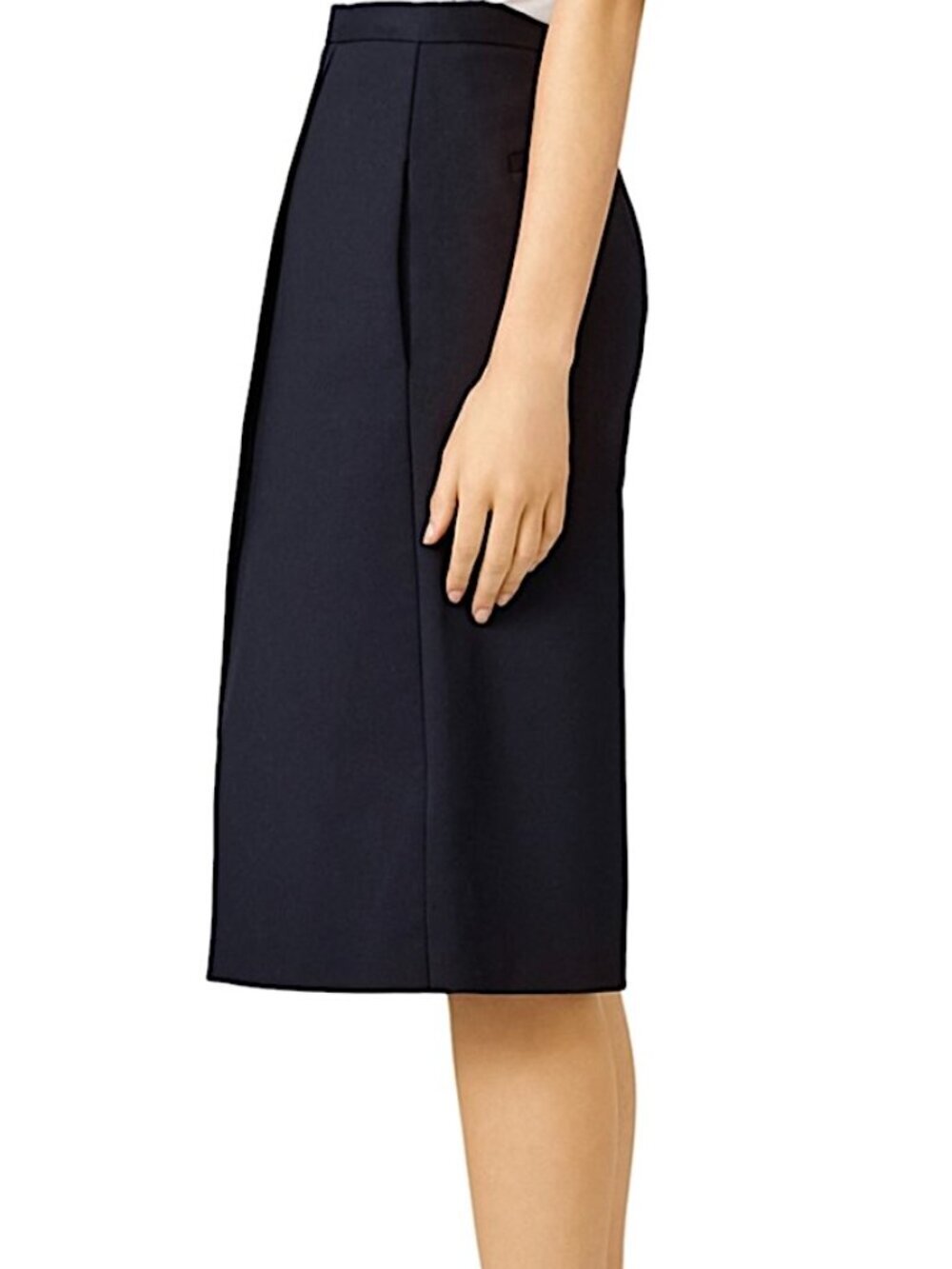 TIBI City Wrap Wide Leg Stretch Culotte Midi Pants Size 6 Black - Picture 5 of 15